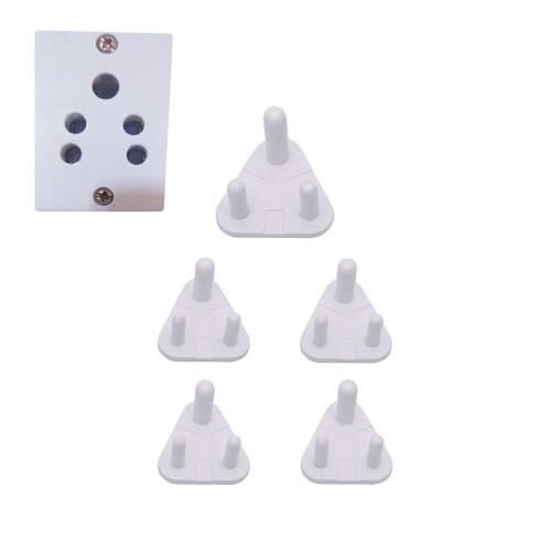 10 Pack hole socket cover child protection against electric shock triangle socket protective cover