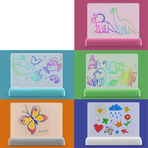 1PCS Fun Drawing Pad Board Glow in Dark with Light for Kids Painting Board