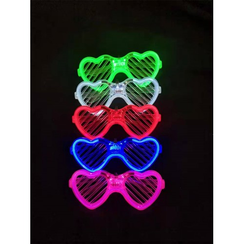 10PCS Glowing glasses disco birthday party bar Christmas cheer prop