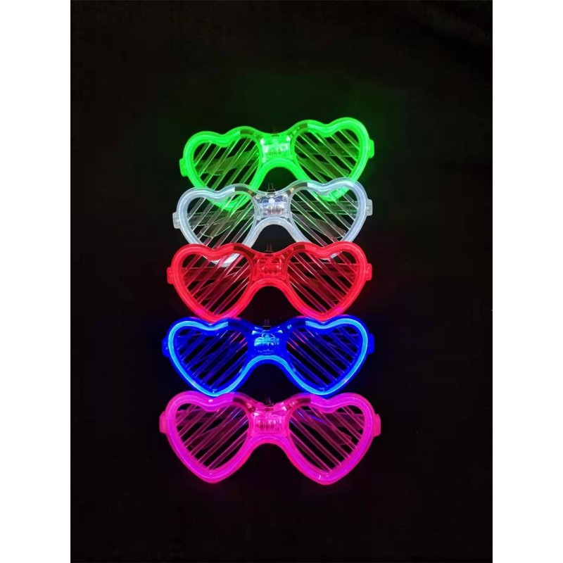 10PCS Glowing glasses disco birthday party bar Christmas cheer prop 