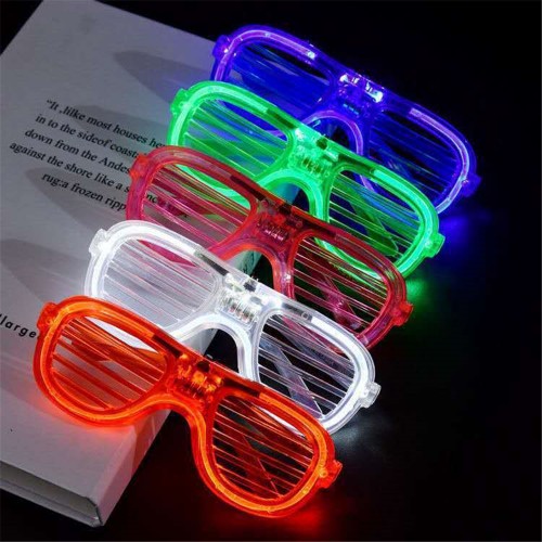 10PCS Glowing glasses disco birthday party bar Christmas cheer prop