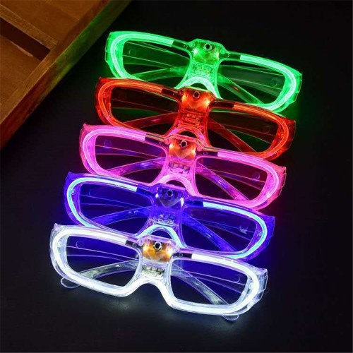 10PCS Glowing glasses disco birthday party bar Christmas cheer prop