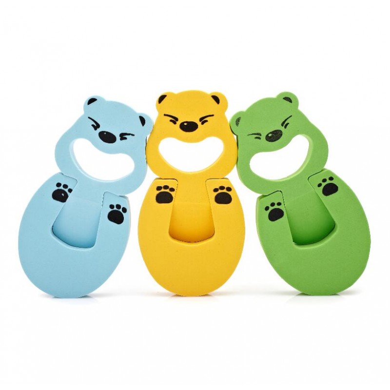 2PCS Baby Safety Foam Door Jammer Guard Finger Protector Stoppers Animal Designs