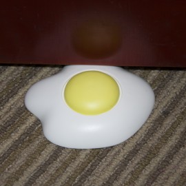 2PCS Newly Baby Safety Egg Design Silicone Bathroom Door Stopper 