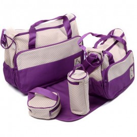 5PCS Diaper Bag Tote Set Baby Bags for Mom 