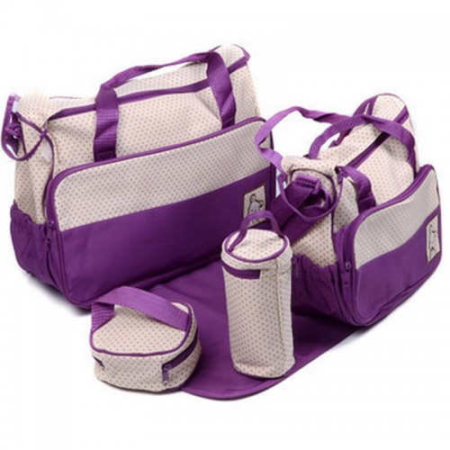 5PCS Diaper Bag Tote Set Baby Bags for Mom