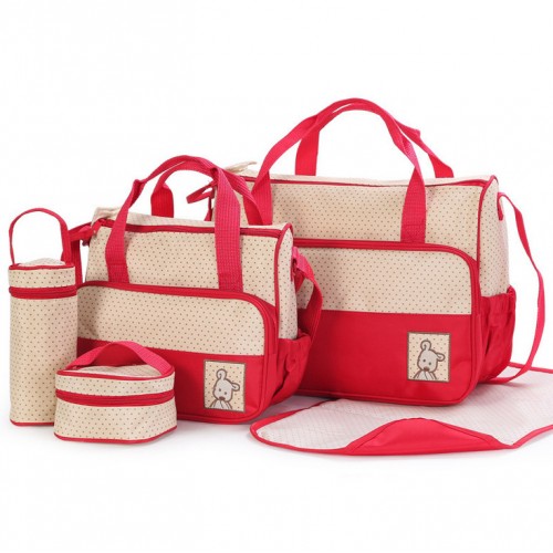 5PCS Diaper Bag Tote Set Baby Bags for Mom