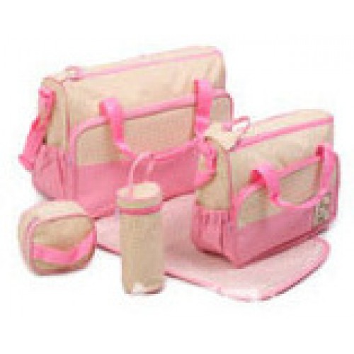 5PCS Diaper Bag Tote Set Baby Bags for Mom