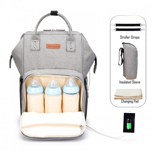 Diaper Bag Backpack with Changing Station, Large Baby Diaper Bags for Boys Girls, Multifunction waterproof Travel Back Pack