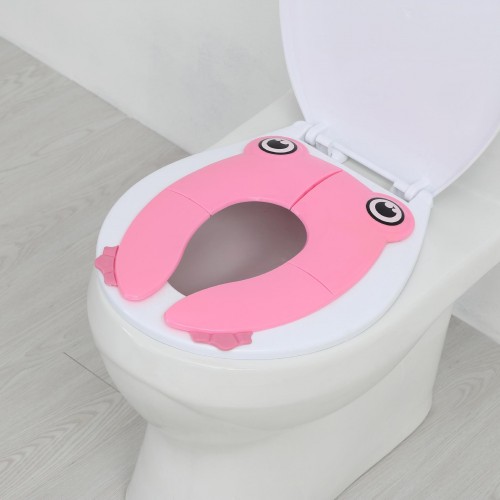 1PCS Portable Toilet Training Seat for Toddlers, Boys & Girls. Folding Travel Potty Seat