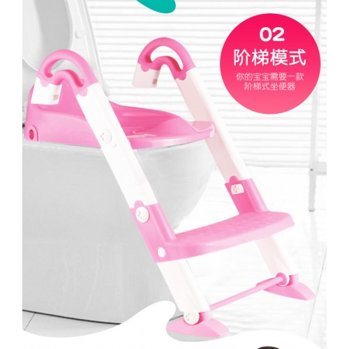 1PCS Potty Training Seat with Ladder - Potty Step Stool for Toddlers Fits Most Toilets