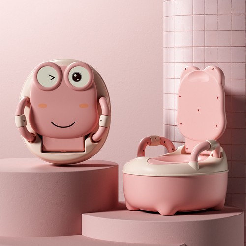 1PCS Potty Training Seat for Girls BoysErgonomic Design, Splash Guard, Backrest Toilet Train