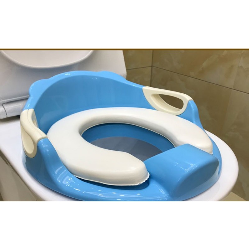 Portable Travel Toilet Training Potty Seat Safe Urine Guard Durable Anti Slip Rubber Rim Hanging Ring Bonus Hook