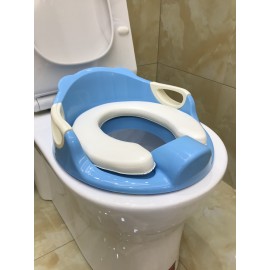 Portable Travel Toilet Training Potty Seat Safe Urine Guard Durable Anti Slip Rubber Rim Hanging Ring Bonus Hook 