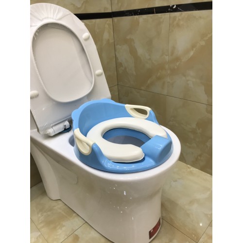 Portable Travel Toilet Training Potty Seat Safe Urine Guard Durable Anti Slip Rubber Rim Hanging Ring Bonus Hook