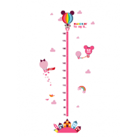 10 PCS non-toxic animal kids height growth chart wall sticker 