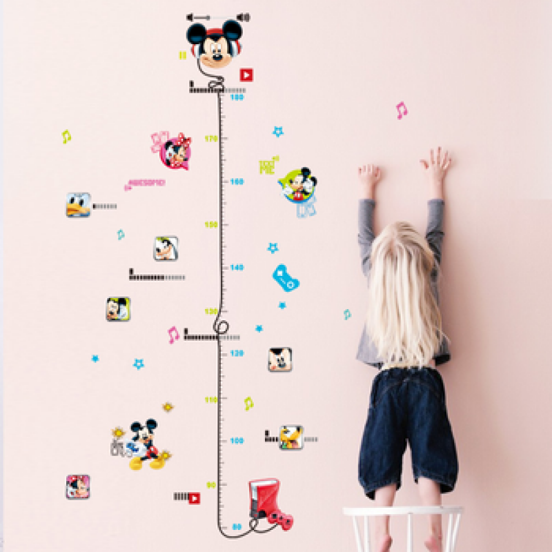 10 PCS Baby Height Growth Chart Wall Sticker Kids' Height Measurement Ruler Wall Sticker for Nursery Bedroom Living Room Decoration