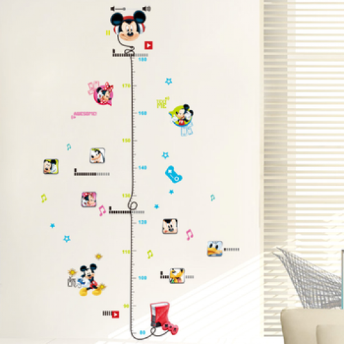 10 PCS Baby Height Growth Chart Wall Sticker Kids' Height Measurement Ruler Wall Sticker for Nursery Bedroom Living Room Decoration