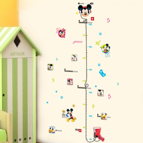 10 PCS Baby Height Growth Chart Wall Sticker Kids' Height Measurement Ruler Wall Sticker for Nursery Bedroom Living Room Decoration