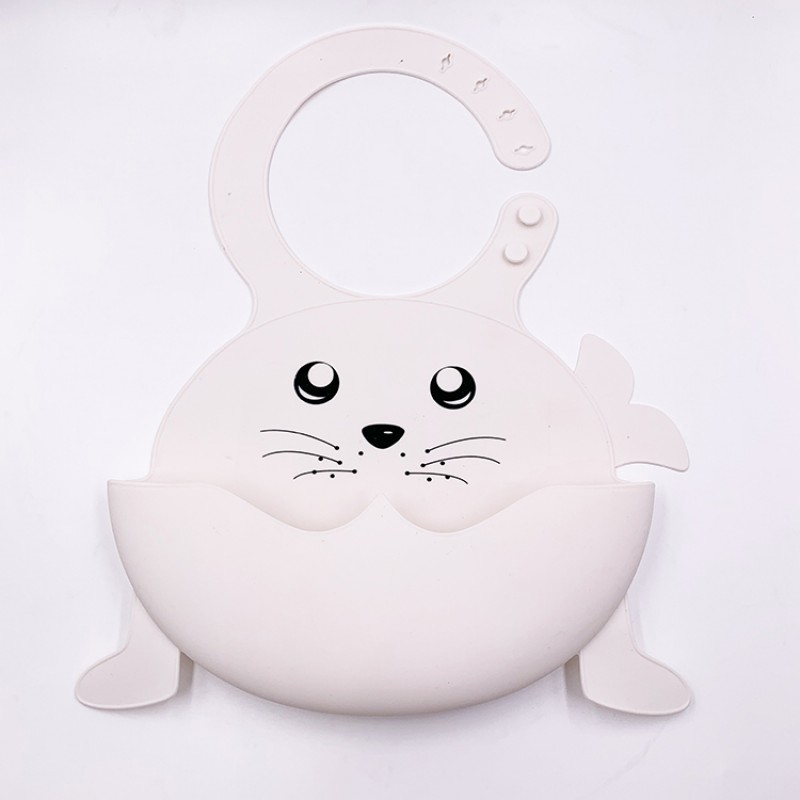 Unique Waterproof Silicone Baby Bib Light Weight Baby Bib Sublimation 