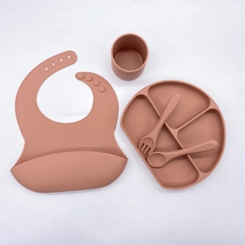 5 pcs 2022 Wholesale Logo Custom Baby Bibs Waterproof Feeding Kids Silicone Bib for Children