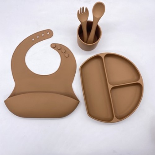 5 pcs 2022 Wholesale Logo Custom Baby Bibs Waterproof Feeding Kids Silicone Bib for Children