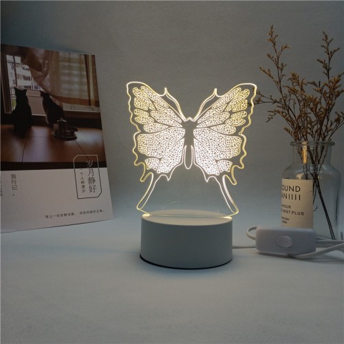 Good Quality 3D Illusion LED Night Light Colors Gradual Changing Touch Switch USB Table Lamp for Home Decorations