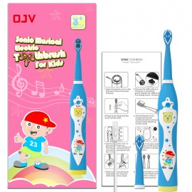 Baby Electric Toothbrush Toddler Teeth Brushes with Sonic Technology for Infants Ages 0-3 Years 