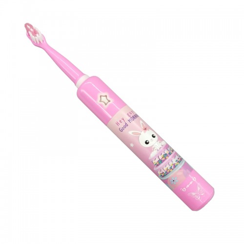 Electric Toothbrush Rechargeable, Extra Soft Bristles with Cute Rabbit Cover, Small Toothbrush Head and Soft Tongue Cleaner