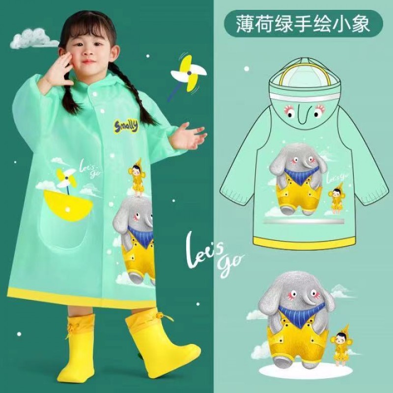 1PCS Children's raincoat boys and girls primary school children poncho 